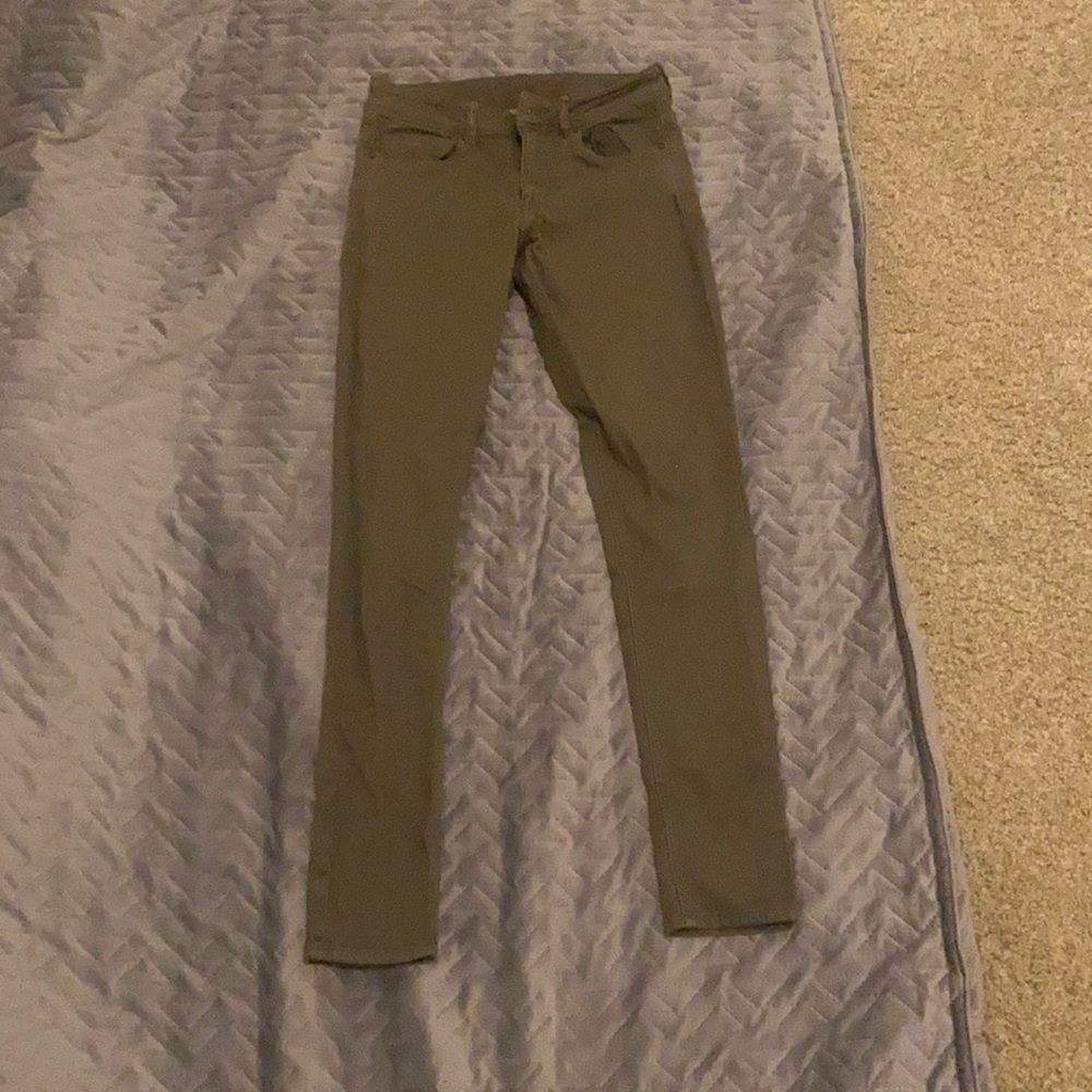 Olive green jeans